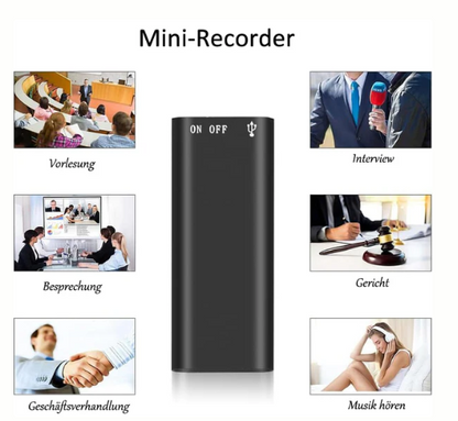 Mini Voice Recorder: Capture Every Sound with Smart, Compact Precision 🎙️